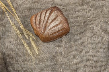 çavdar ekmeği üzerine yağlıboya