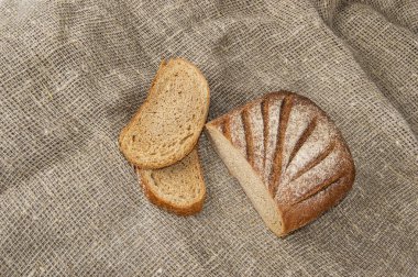 çavdar ekmeği üzerine yağlıboya