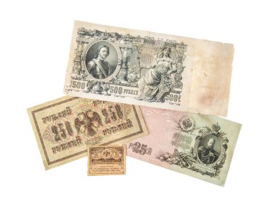 Eski Rus kağıt banknotlar para