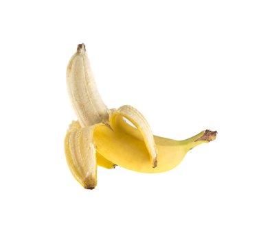 muz beyaz izole arka planda