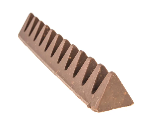 Chocolate no fundo branco isolado — Fotografia de Stock