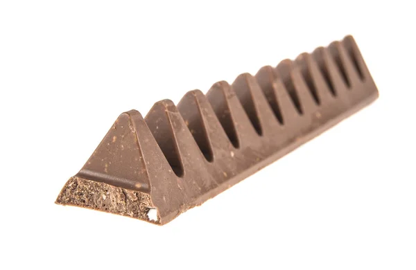 Chocolate no fundo branco isolado — Fotografia de Stock