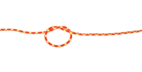 канат для туризма, альпинизм изолирован на белом фоне
