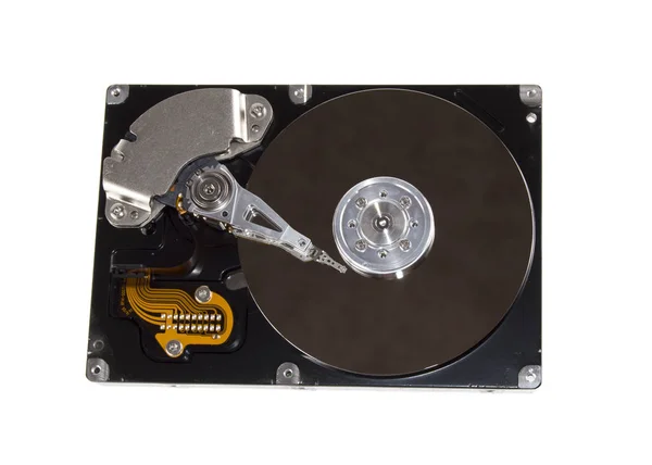 Pevný disk pro počítač izolovaný na bílém pozadí — Stock fotografie