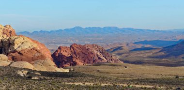 Kumtaşı oluşumları Red Rock Canyon, Las Vegas, Nevada