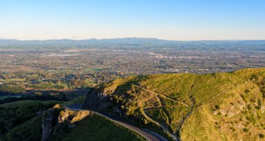 Şafak üzerinde Te Mata tepe, Hawkes Bay, Yeni Zelanda