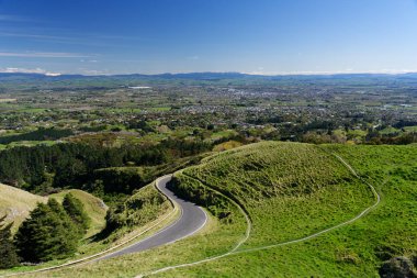 Havelock North, Yeni Zelanda ve Hastings havadan görünümü