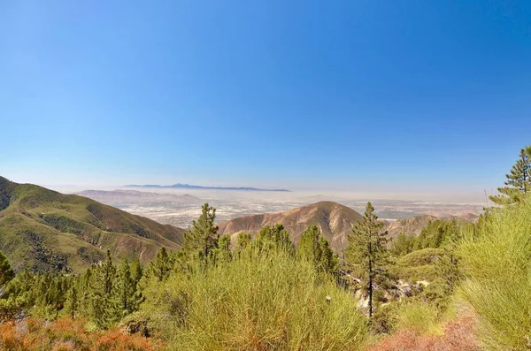 Kontrastní Mezi San Bernardino National Forest Lucerne Valley — Stock fotografie