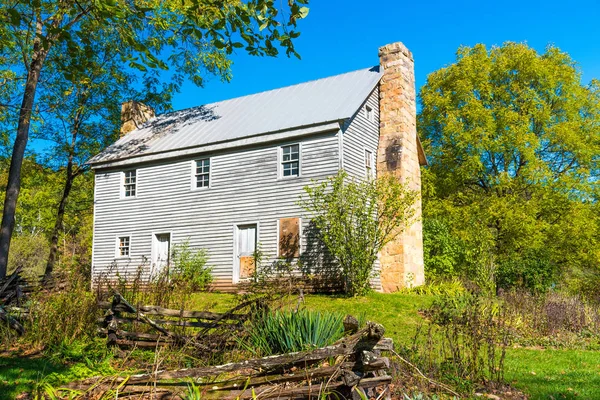 Historisches Gehöft Eingang Zum Seneca Felsenweg Westvirginien — Stockfoto