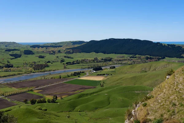 Uitzicht Vanaf Mata Peak Hawkes Bay New Zealand — Stockfoto