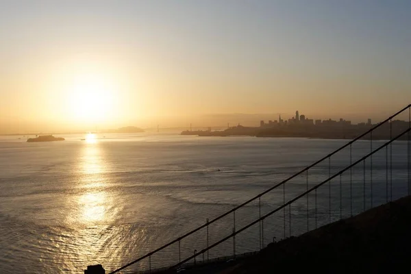 Sunrise San Francisco Bay Downtown Background — Stock Photo, Image