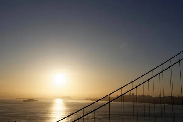 Sunrise San Francisco Bay Downtown Background — Stock Photo, Image