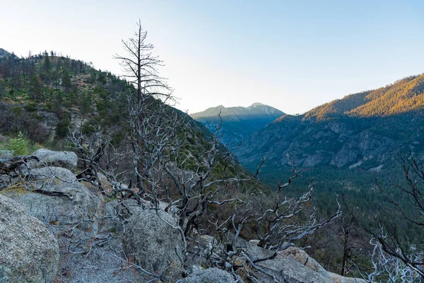 Alba Nella Valle Del Kings Canyon Presa Vicino Cedar Grove — Foto Stock