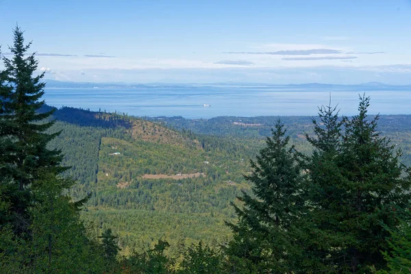 Blick Auf Port Angeles Und Victoria Canada Von Deer Park — Stockfoto