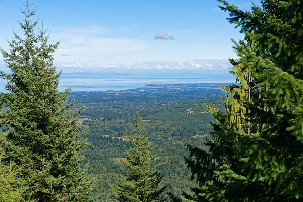 Blick Auf Port Angeles Und Victoria Canada Von Deer Park — Stockfoto