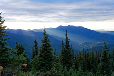 Olimpiyat Dağları Olimpik Milli Parkı, Washington arkasında güneş ayarı