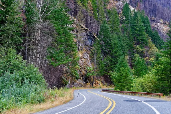 Passage Panoramique Travers Parc National North Cascades Washington — Photo