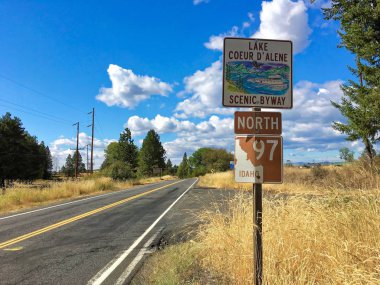 Tabelasını Lake Coeur D'Alene doğal dolaşık yol, Idaho için