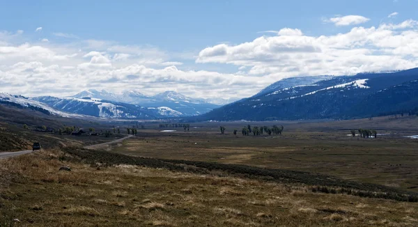 Valle Lamar Parque Nacional Yellowstone — Foto de Stock