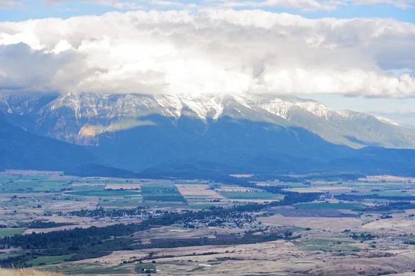 Vista Zemědělské Půdy Západní Montaně Nedaleko Pohoří Bison Národní — Stock fotografie