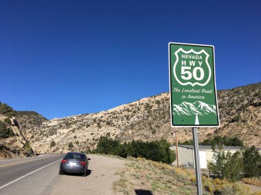 Nevada Route 50 için Tabela