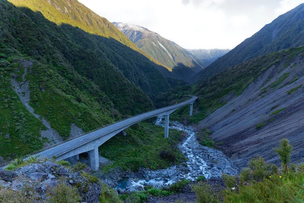 Otira Viadukt Blízkosti Národního Parku Arthus Pass — Stock fotografie