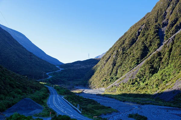 Otira Gorge Podél Velké Alpské Dálnice Nový Zéland — Stock fotografie