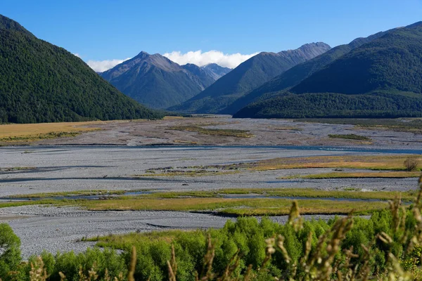 Park Narodowy Arthur Pass Regionie Canterbury Nowej Zelandii — Zdjęcie stockowe