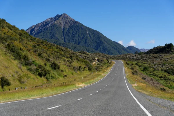 Velká Alpská Dálnice Malebný Byway Jižním Ostrově Nový Zéland — Stock fotografie