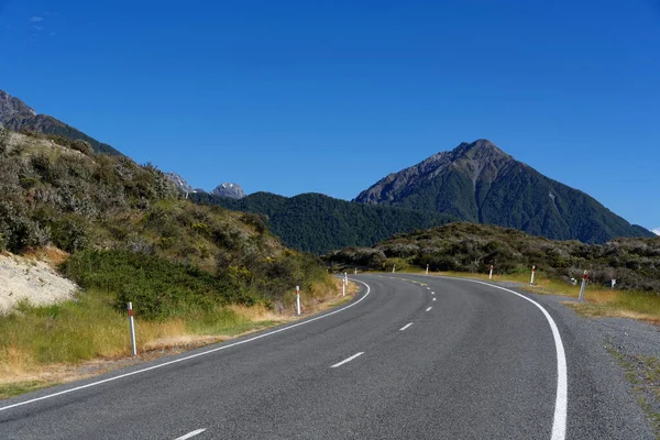 Der Great Alpine Highway Eine Malerische Nebenstraße Auf Der Südinsel — Stockfoto