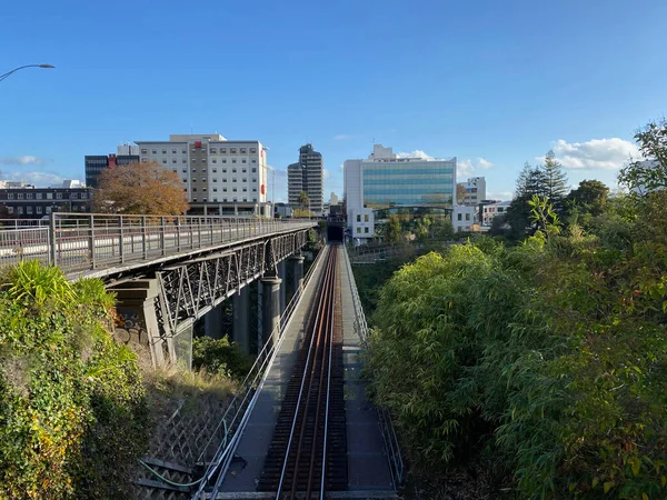 Hamilton Cbd Новая Зеландия Вид Восточного Гамильтона Лицензионные Стоковые Фото