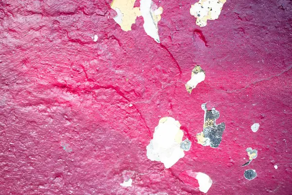 Texture Red Shade Cracked Paint Concrete Wall — Stock Photo, Image