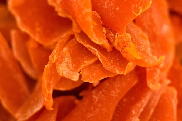 Torkat Skivade Frukter Läckra Orange Orange Hattar — Stockfoto