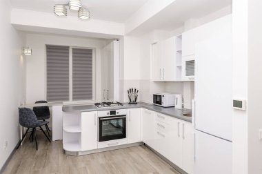 modern beyaz mutfak