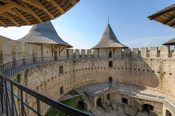 Inner space of medieval fortress in Soroca, Republic of Moldova — Stock Photo, Image