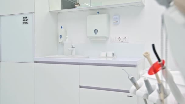 Dentisterie cabinet médical, équipement spécial — Video