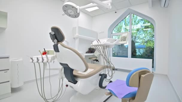 Dentistry medical office, special equipment — Stock Video