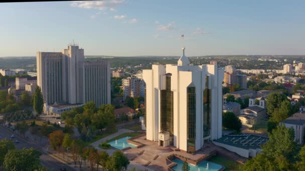 Edifício da administração dos presidentes, Chisinau, Moldávia — Vídeo de Stock