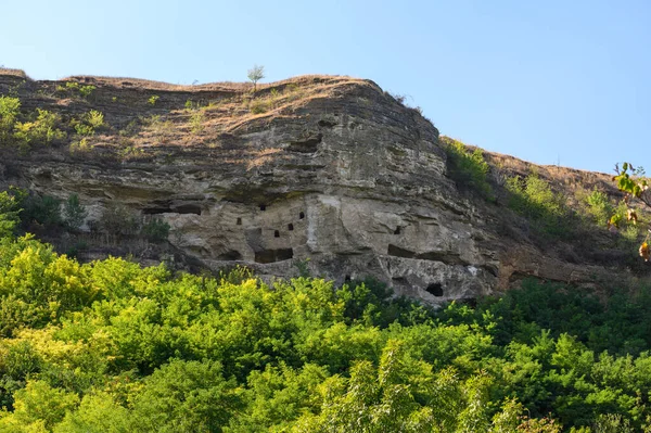 7 Ebenen altes Höhlenkloster in Socola, Moldawien — Stockfoto