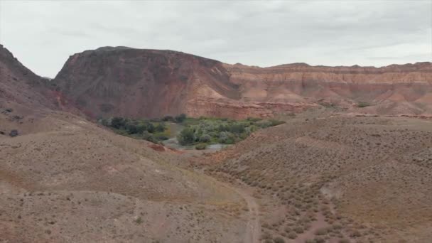 Charyn Canyon Parque Nacional Charyn Kazajstán Valle Los Castillos Segundo — Vídeo de stock