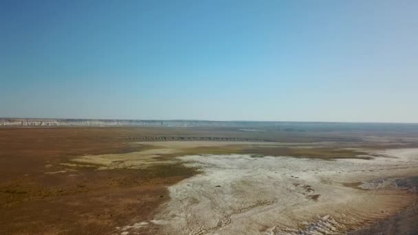 Planalto Ustyurt Deserto Planalto Ustyurt Planalto Ustyurt Está Localizado Oeste — Vídeo de Stock