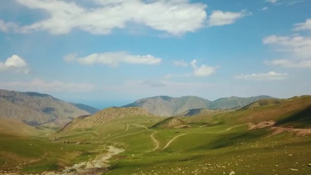 Valley Mountain Landscape Kirghizistan Kirghizistan Occidentale Pamir Mountains Landscape Viaggia — Video Stock