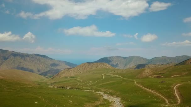 Valley Mountain Landscape Kirghizistan Kirghizistan Occidentale Pamir Mountains Landscape Viaggia — Video Stock