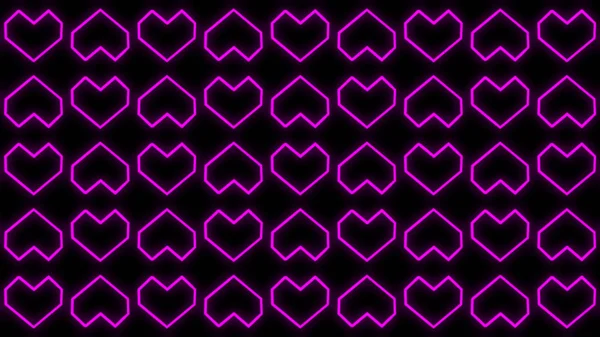 Heart Backgrounds Graphics Mettant Vedette Des Formes Des Particules Brillantes — Photo