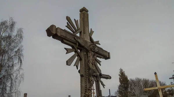 Cerro Las Cruces Siauliai Lituania Jurgaiciai Domantai Montículo Menudo Llamado — Foto de Stock