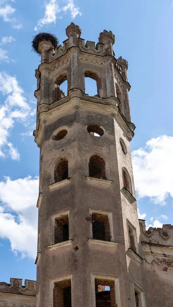 Destruyó Castillo Odzienas Letonia Europa Hermoso Día Soleado Primavera Concepto —  Fotos de Stock