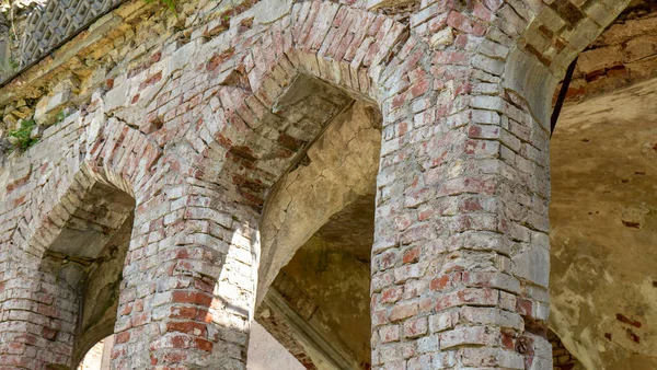 Château Odzienas Détruit Lettonie Europe Par Beau Jour Printemps Ensoleillé — Photo