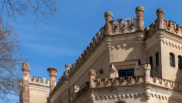 Destruyó Castillo Odzienas Letonia Europa Hermoso Día Soleado Primavera Concepto — Foto de Stock