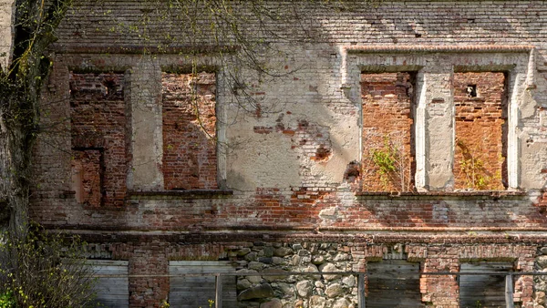 Destruyó Castillo Odzienas Letonia Europa Hermoso Día Soleado Primavera Concepto —  Fotos de Stock