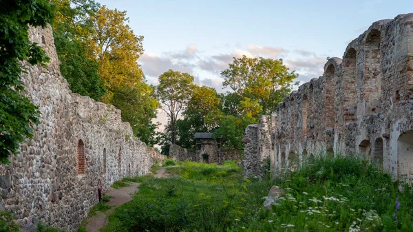 Ruinas Antiguo Castillo Medieval Dobele Letonia Región Histórica Zemgale Letonia —  Fotos de Stock